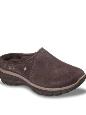 Skechers Relaxed Fit Easy Going Lovely Latte Clogs Women’s Size 9 Suede New NIB
